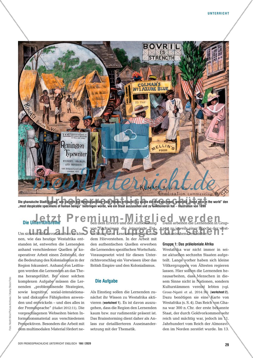 Before and after the Scramble for Africa - Soziokulturelles Orientierungswissen über Westafrika in einer timeline visualisieren Preview 2