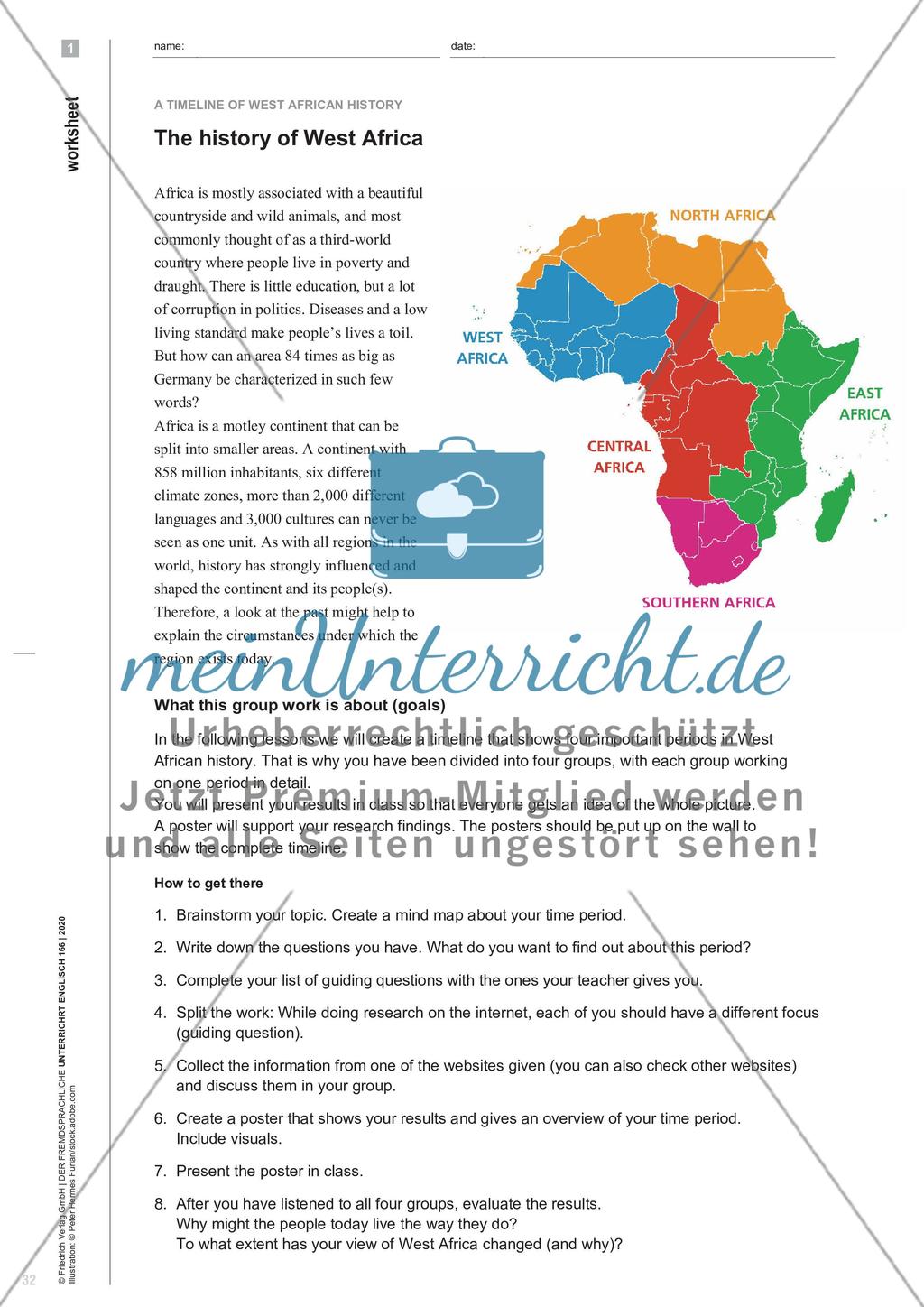Before and after the Scramble for Africa - Soziokulturelles Orientierungswissen über Westafrika in einer timeline visualisieren Preview 5