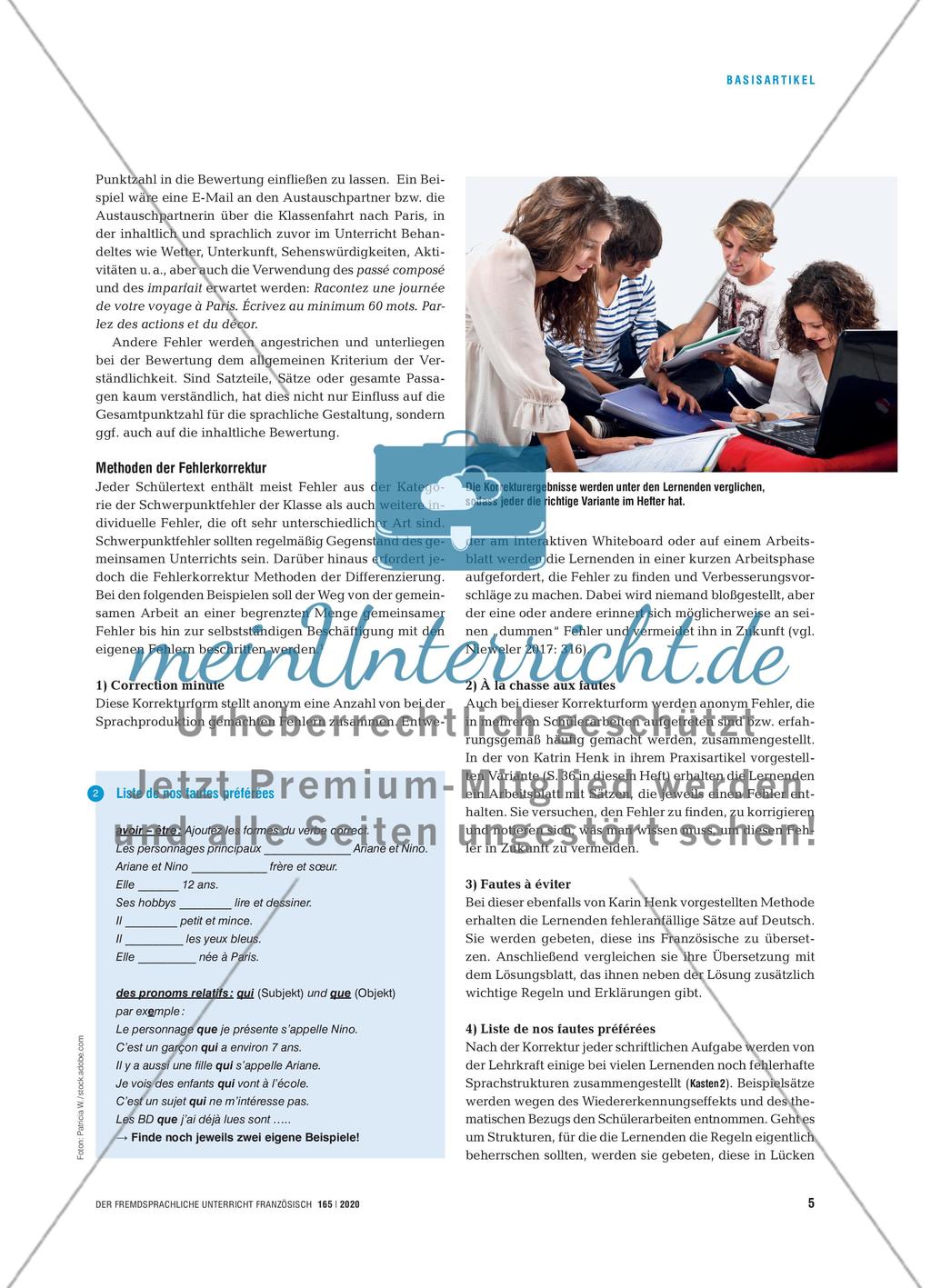 Aus Fehlern wird man klug! - Zum Umgang mit Fehlern im Französischunterricht Preview 4