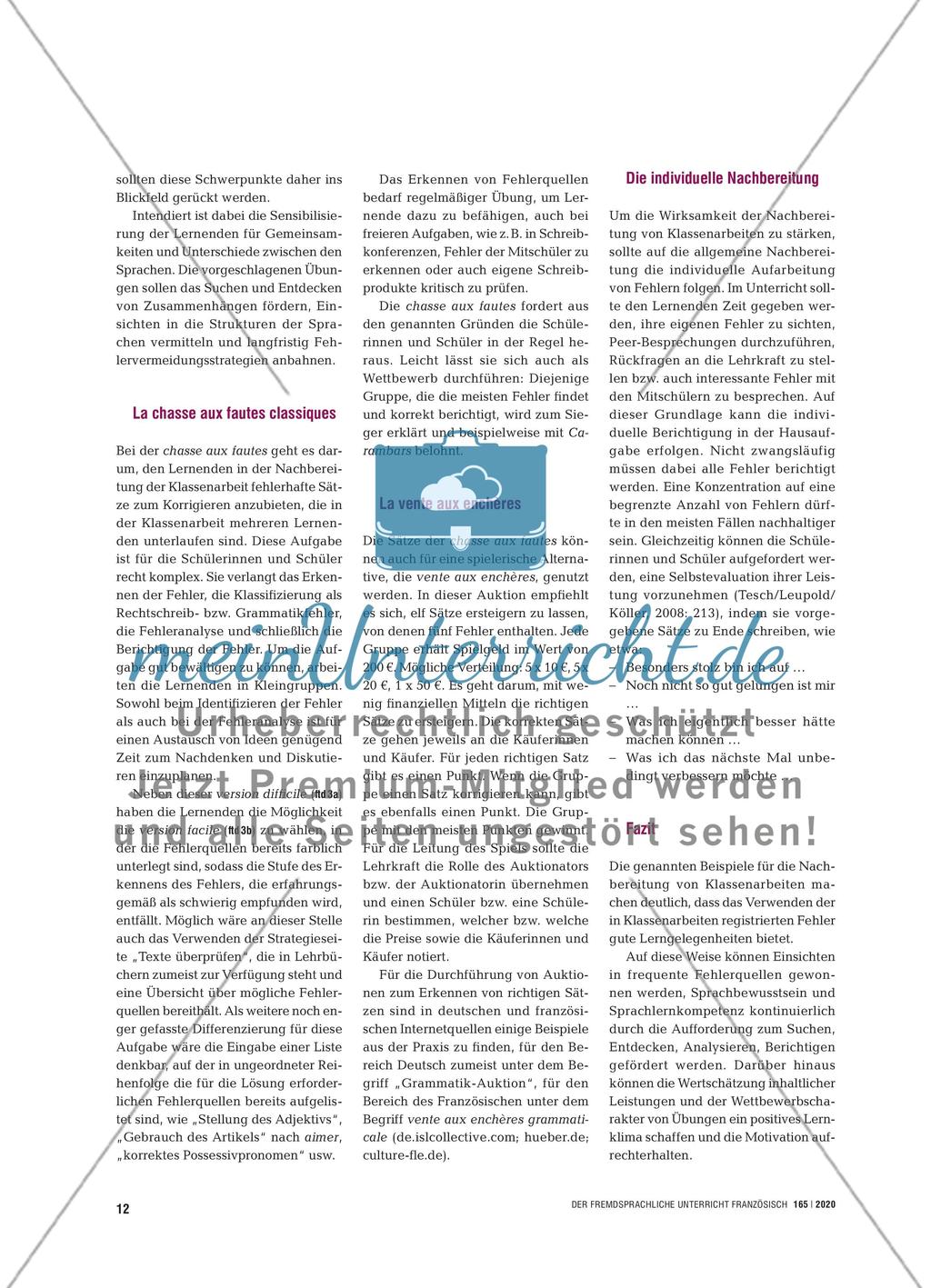 Apprendre à éviter les fautes - Für das Aufspüren von Fehlern ohne Zwang motivieren Preview 3