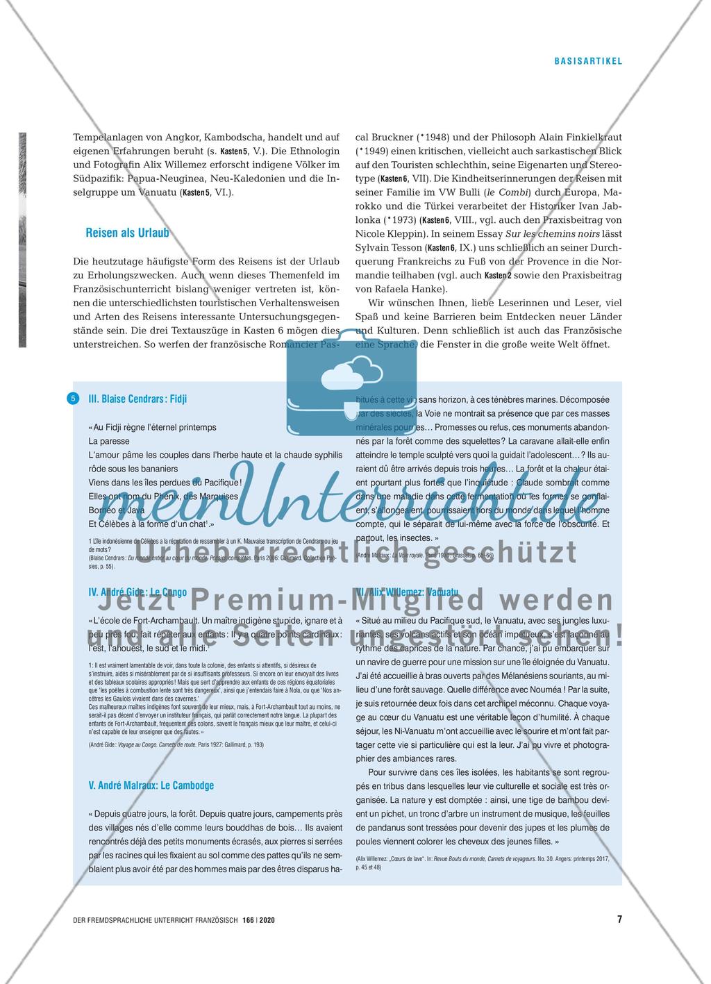 Partir en voyage - Reisen als Thema im Französischunterricht Preview 6