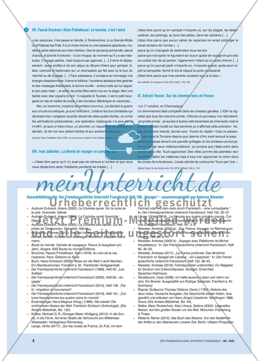 Partir en voyage - Reisen als Thema im Französischunterricht Preview 7