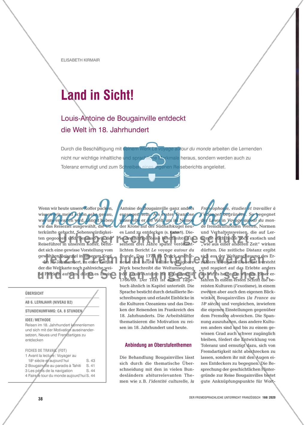 Land in Sicht! - Louis-Antoine de Bougainville entdeckt die Welt im 18. Jahrhundert Preview 1
