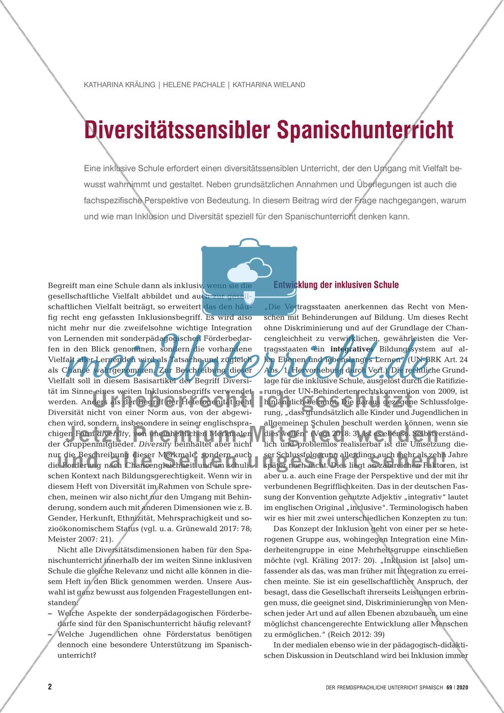 Diversitätssensibler Spanischunterricht Preview 1