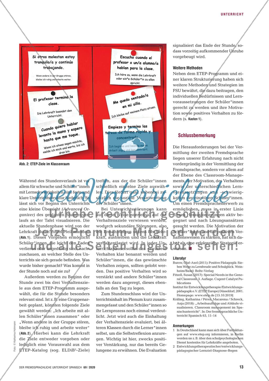 Fremdsprachenerwerb möglich machen - Spanischunterricht in herausfordernden Kontexten Preview 4
