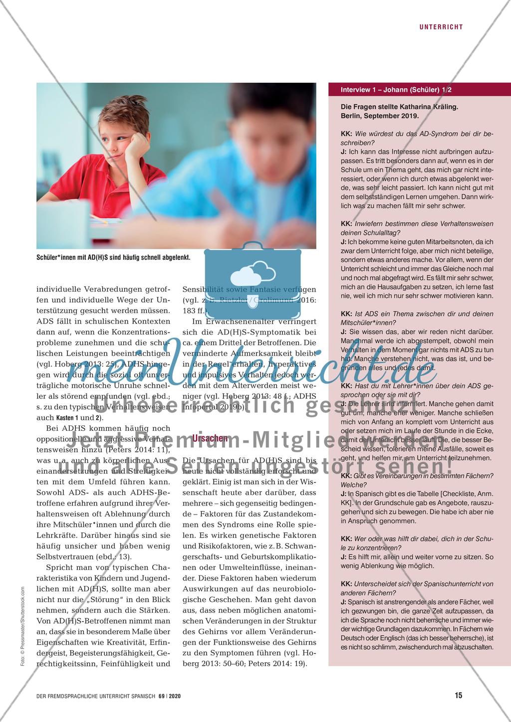 AD(H)S im Spanischunterricht Preview 2