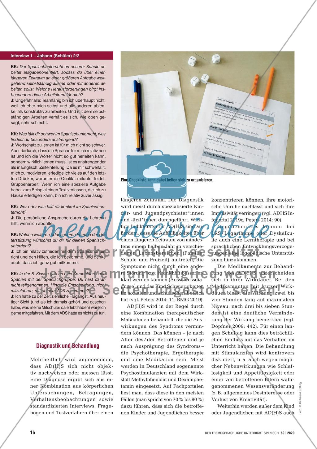 AD(H)S im Spanischunterricht Preview 3