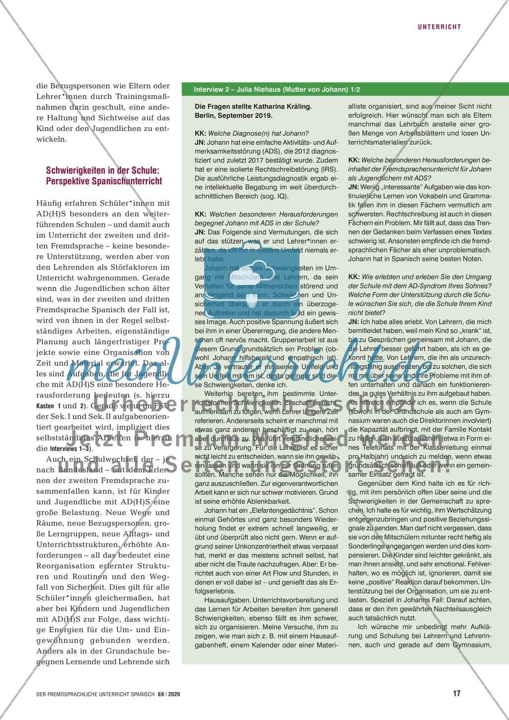 AD(H)S im Spanischunterricht Preview 4