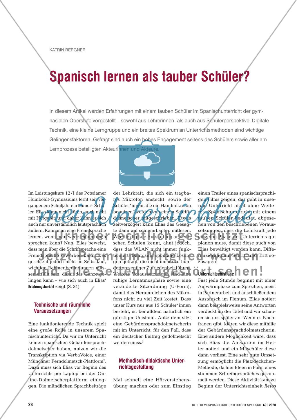Spanisch lernen als tauber Schüler? Preview 1
