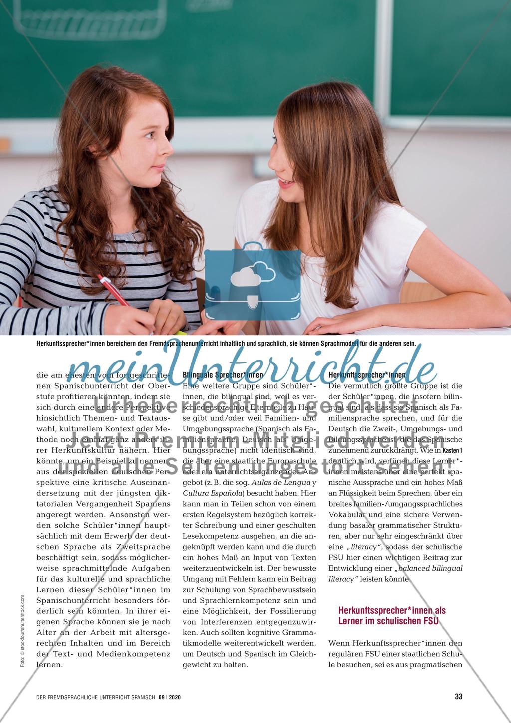 FSU Spanisch als Beitrag zur „balanced literacy“ für Herkunftssprecher*innen Preview 2
