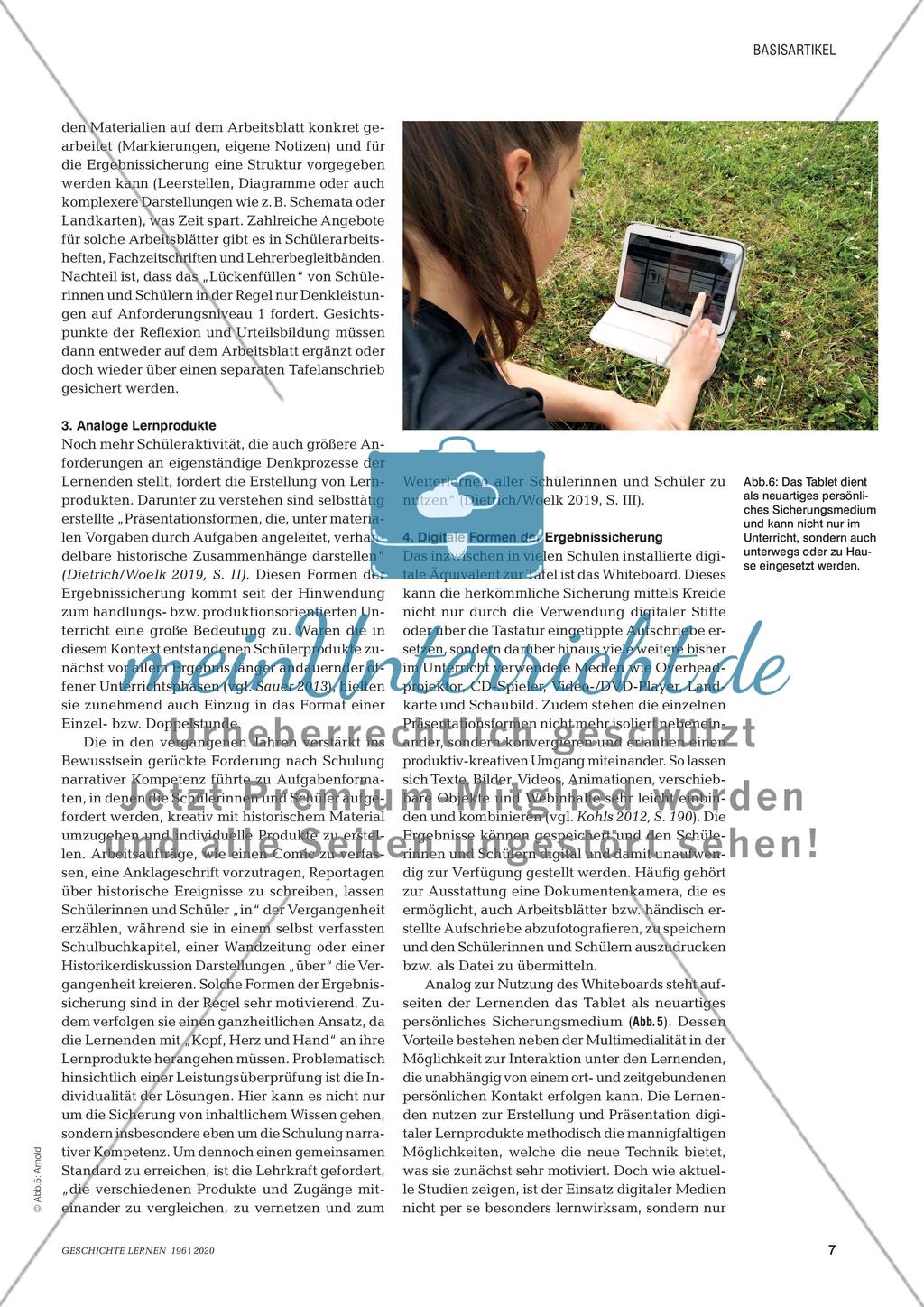 Zwischen Tafel und Tablet - Ergebnissicherung im Klassenunterricht Preview 6
