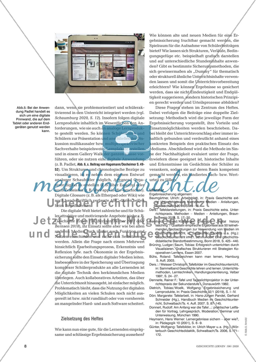 Zwischen Tafel und Tablet - Ergebnissicherung im Klassenunterricht Preview 7