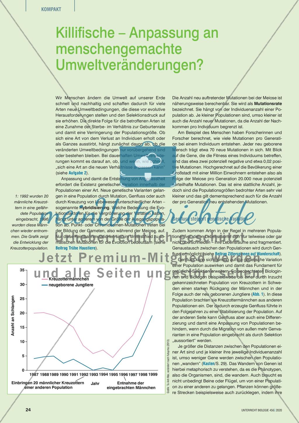 Killifische – Anpassung an menschengemachte Umweltveränderungen? Preview 1