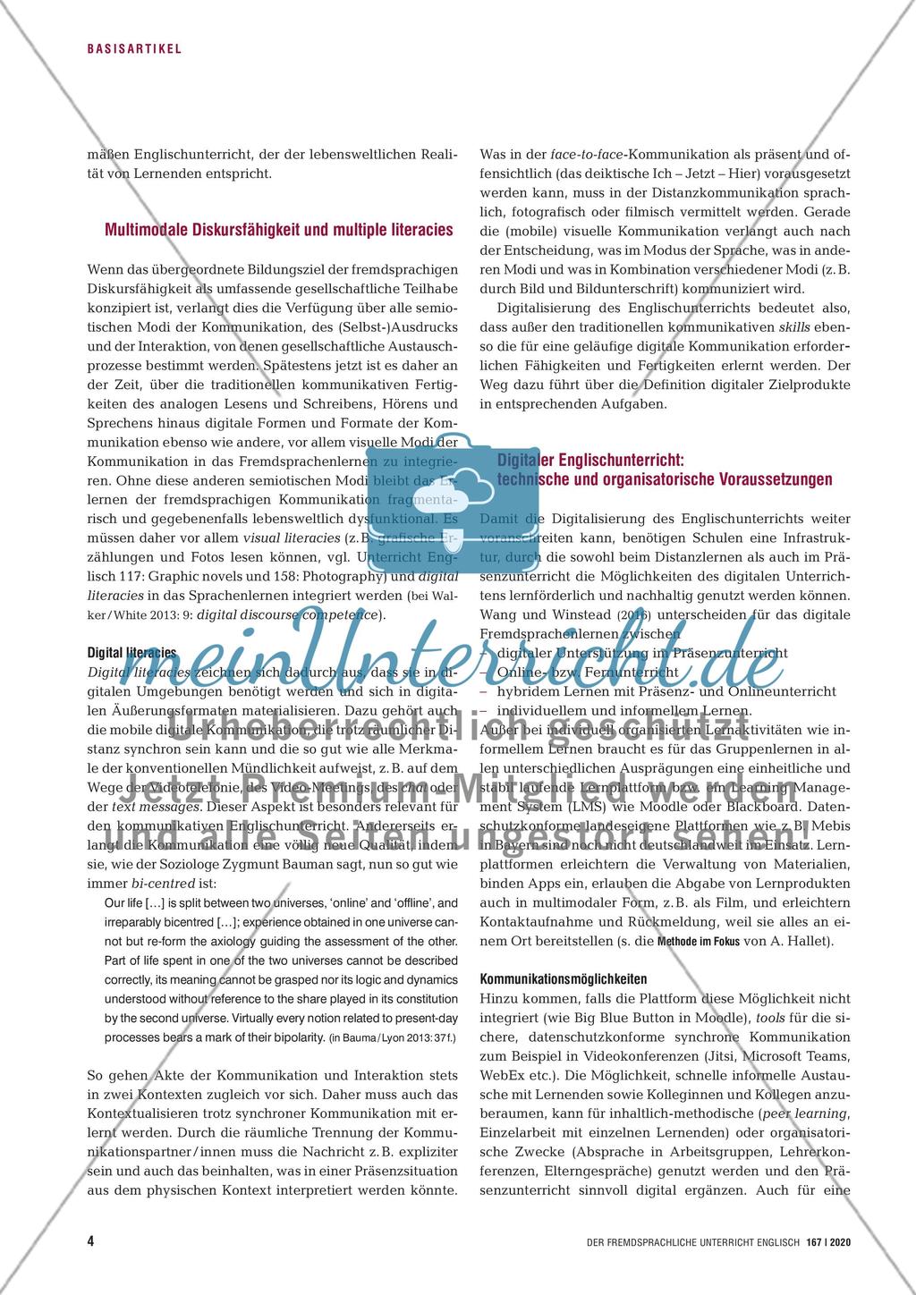 Digitales Englischlernen im Distanz- und Präsenzunterricht Preview 3