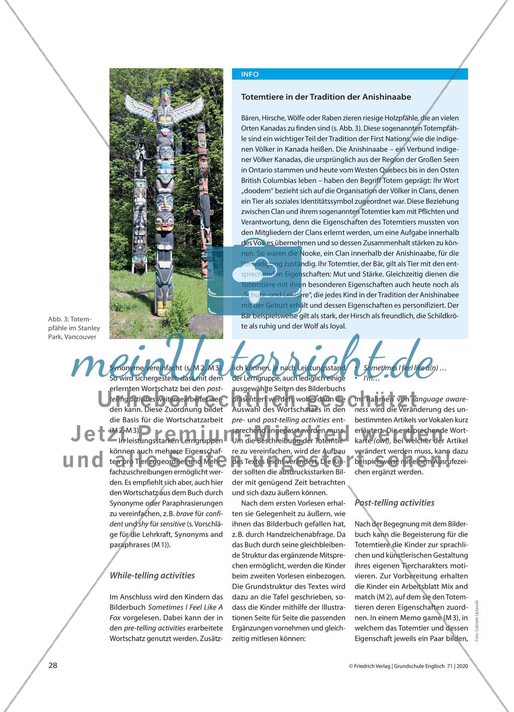 Sometimes I Feel Like A Fox - Mit einem Bilderbuch auf den Spuren der kanadischen First Nations Preview 3