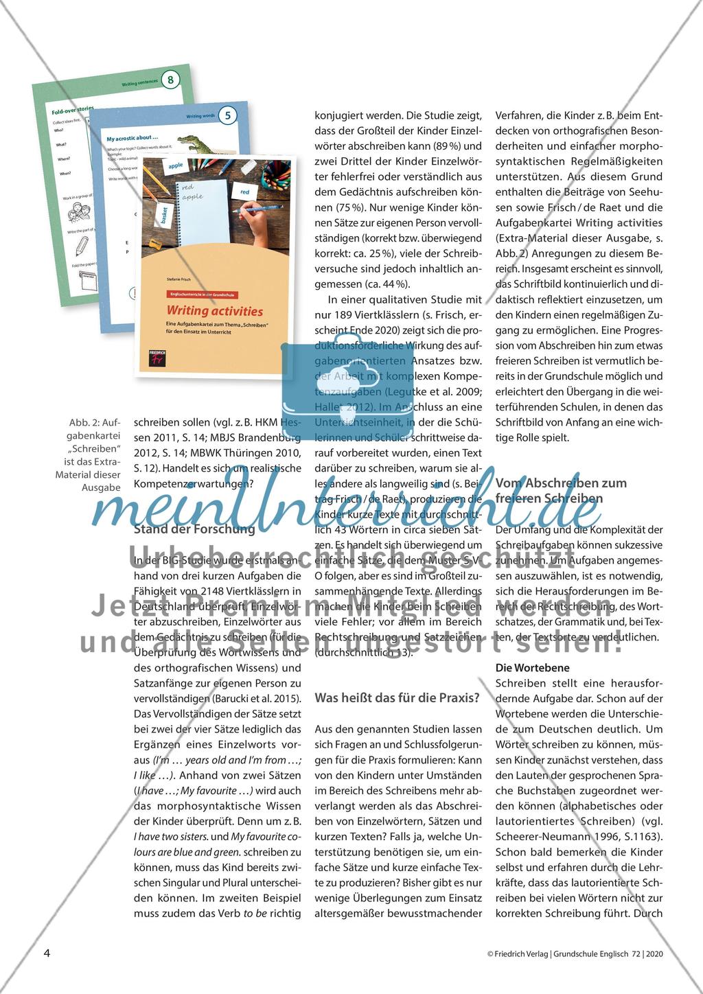 “No matter what – keep that hand moving.” - Schreiben im Englischunterricht der Grundschule Preview 3