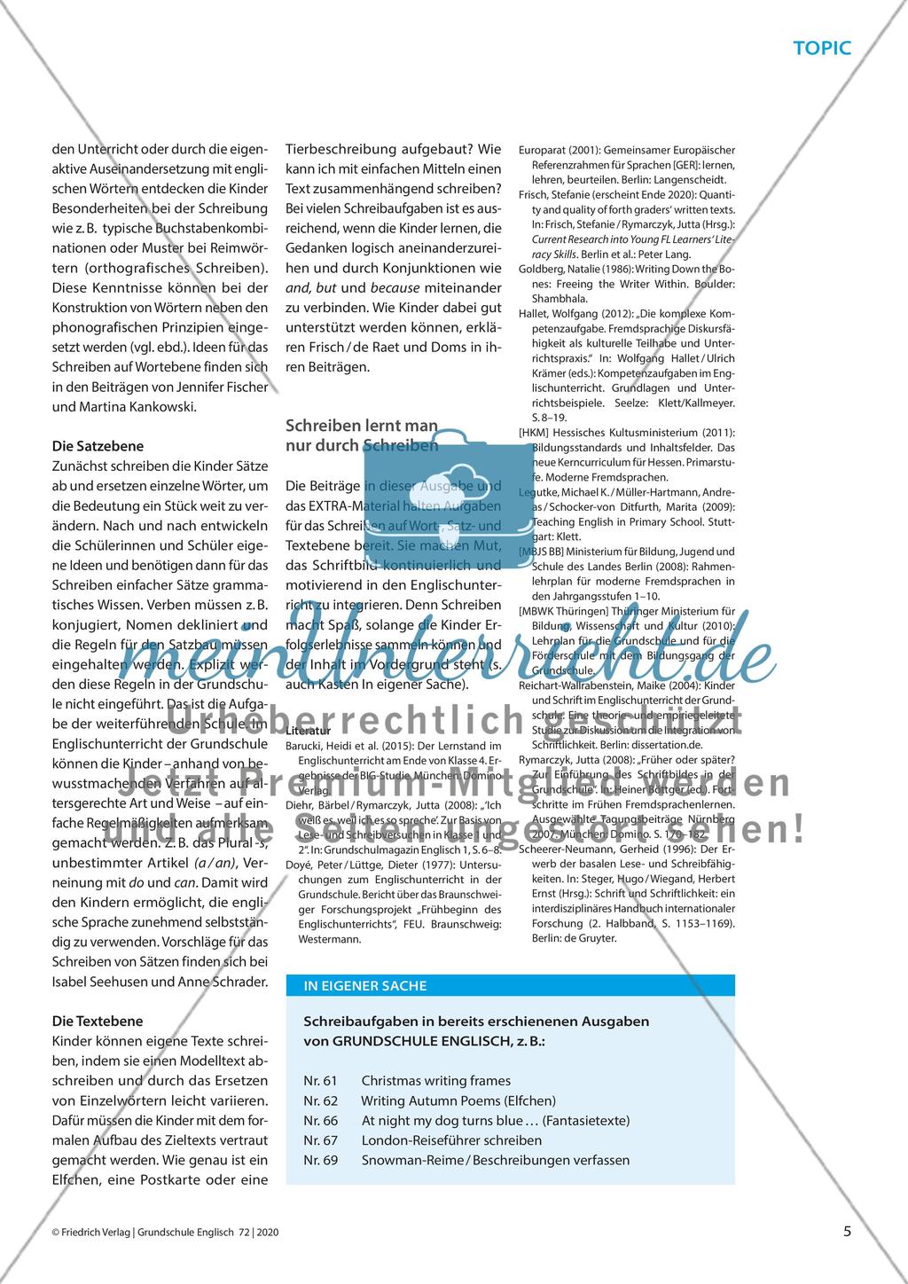 “No matter what – keep that hand moving.” - Schreiben im Englischunterricht der Grundschule Preview 4