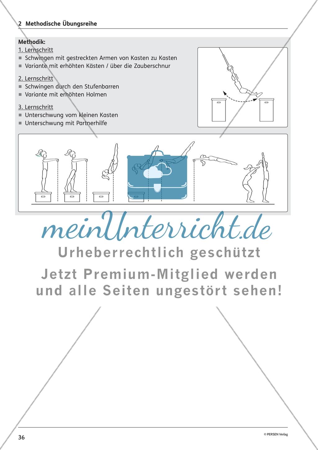 Methodische Übungsreihe - Reck - meinUnterricht