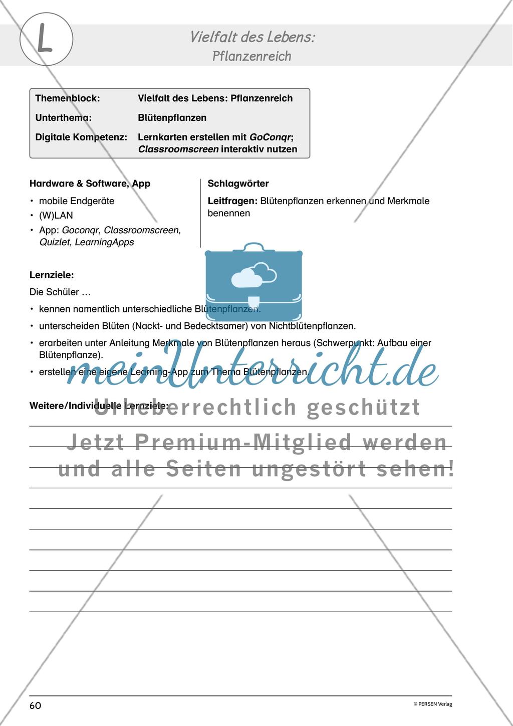 Digitaler Unterricht: Biologie - Teil 4 Preview 6