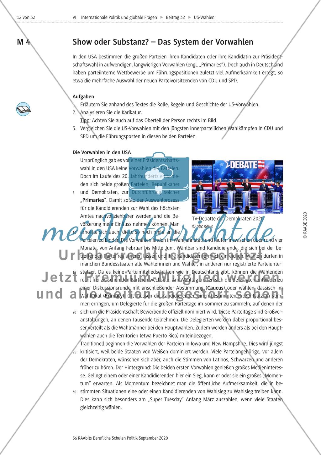 Die US-Präsidentschaftswahlen 2020 Preview 12