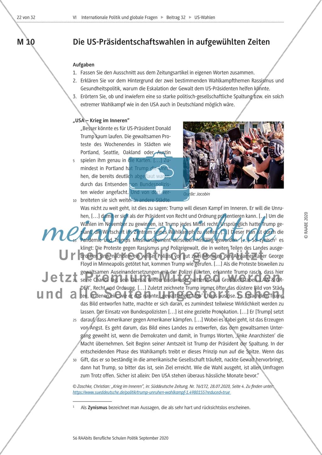 Die US-Präsidentschaftswahlen 2020 Preview 22