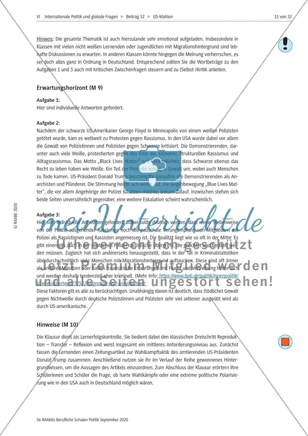 Die US-Präsidentschaftswahlen 2020 Preview 31