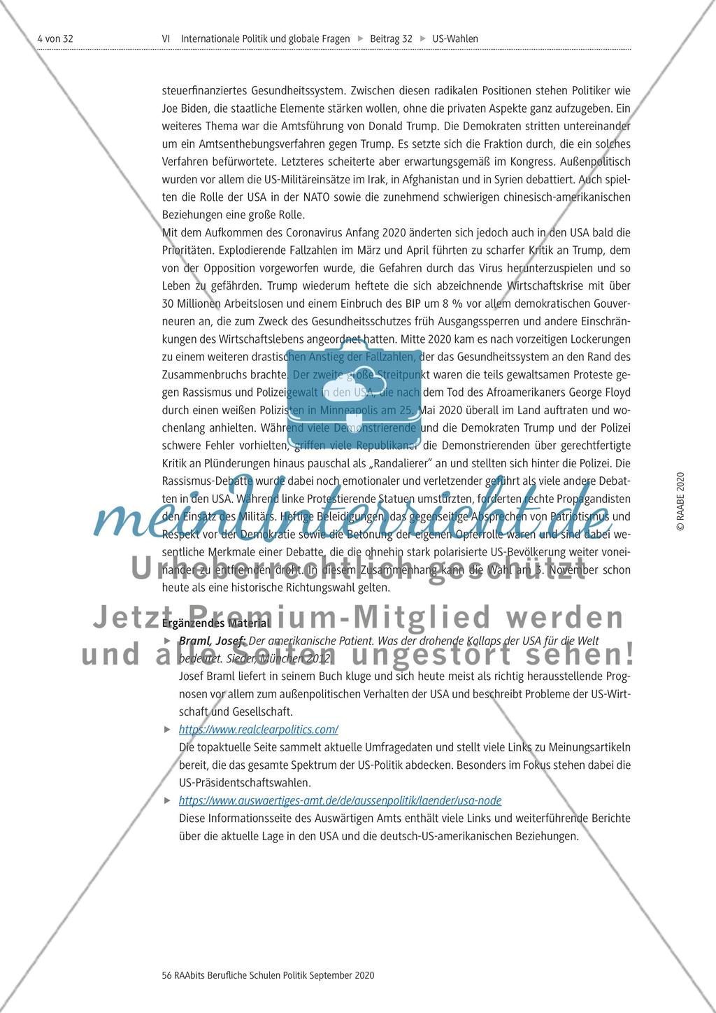 Die US-Präsidentschaftswahlen 2020 Preview 4