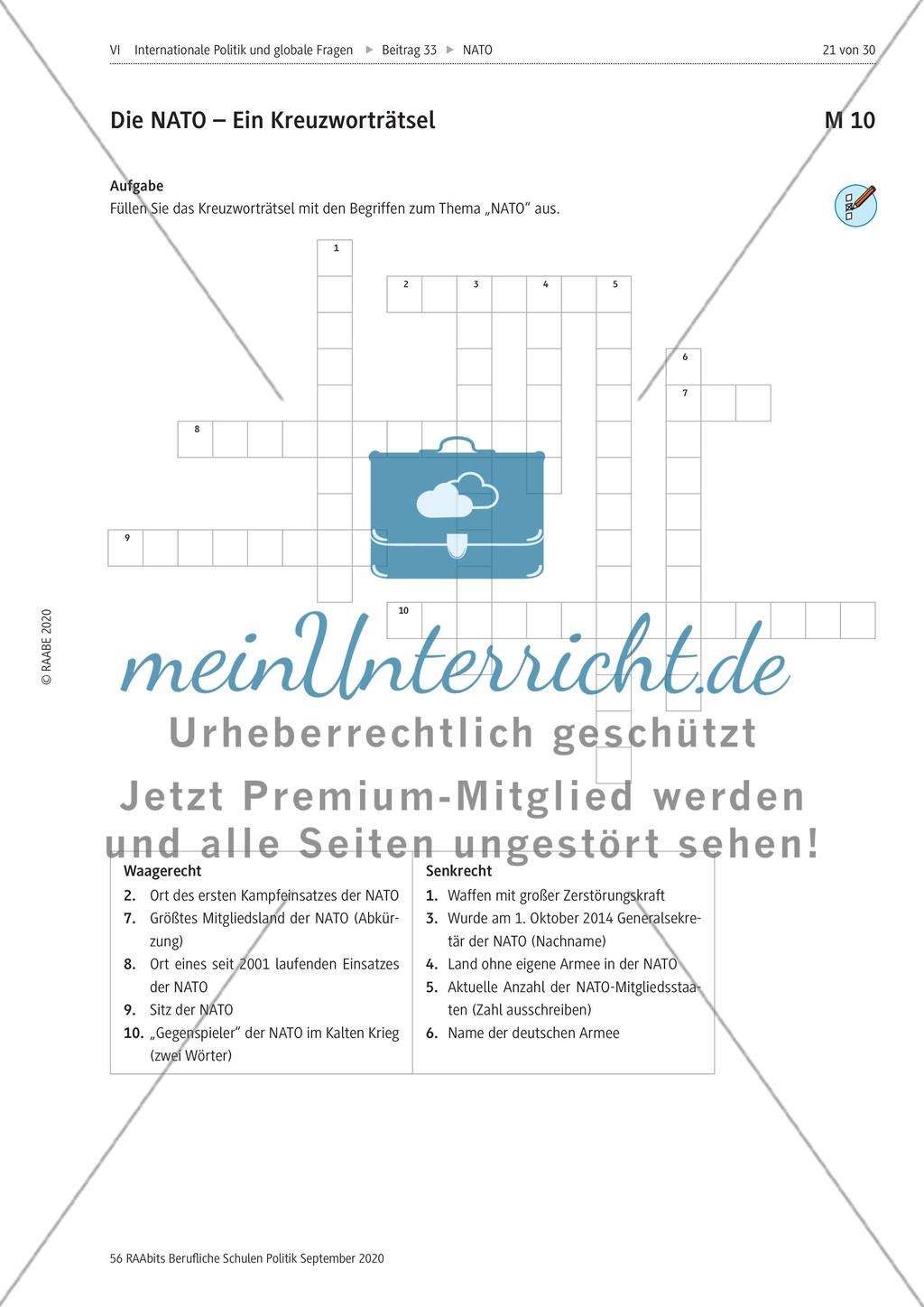 Geschichte, Gegenwart und Perspektiven der NATO Preview 21