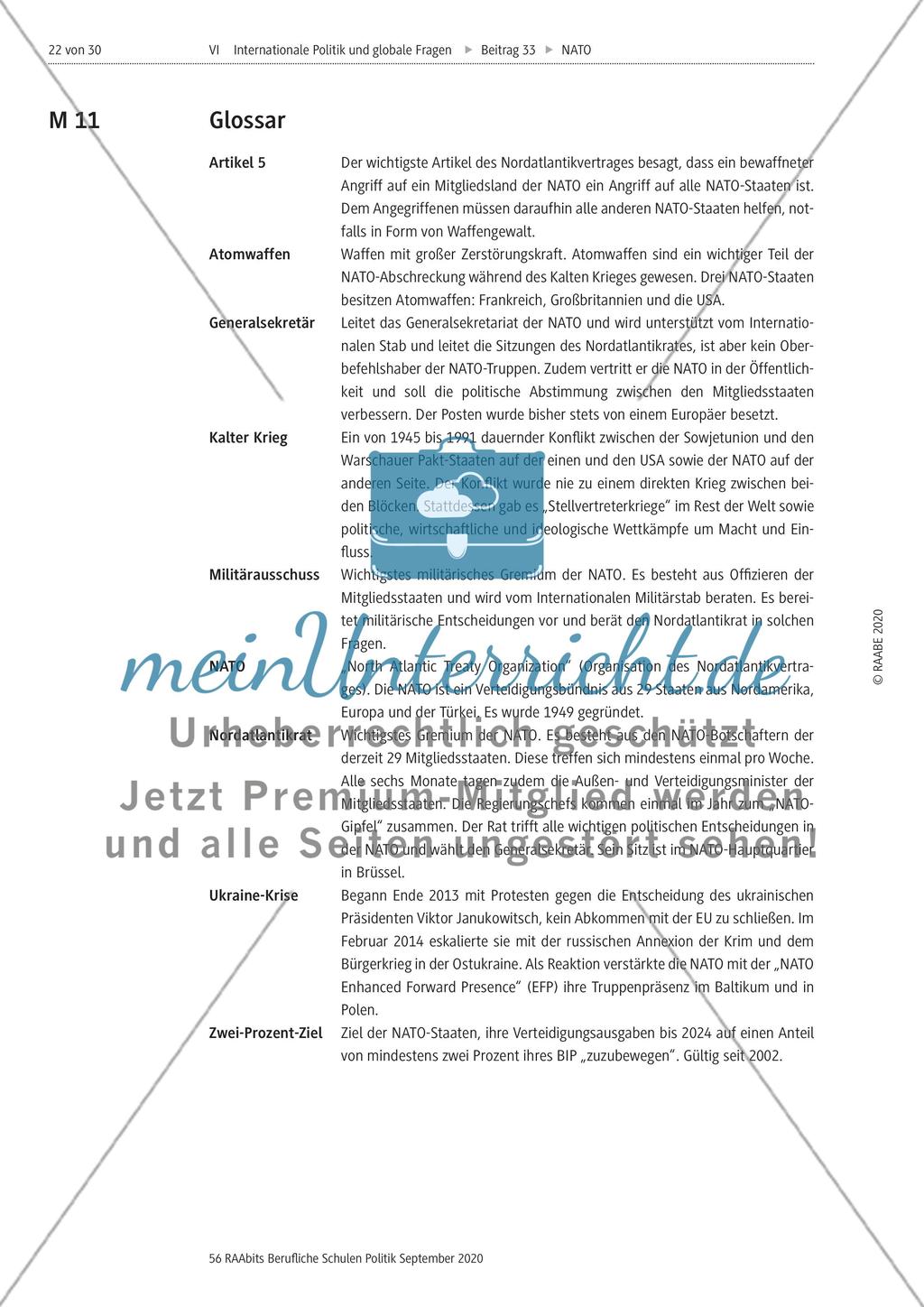 Geschichte, Gegenwart und Perspektiven der NATO Preview 22
