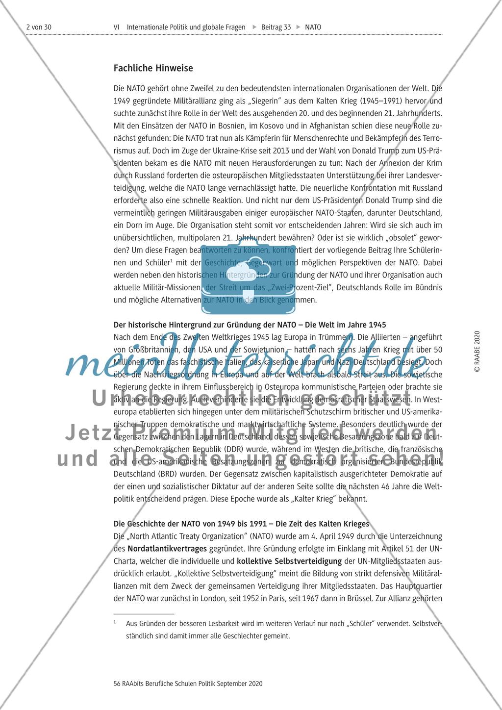 Geschichte, Gegenwart und Perspektiven der NATO Preview 2