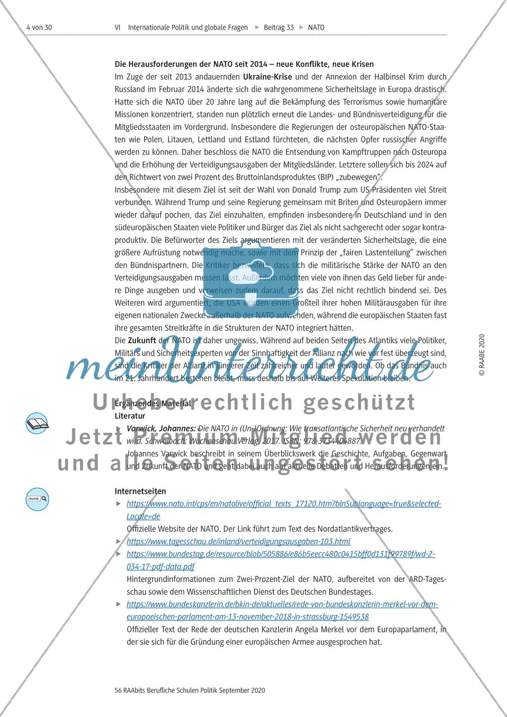 Geschichte, Gegenwart und Perspektiven der NATO Preview 4