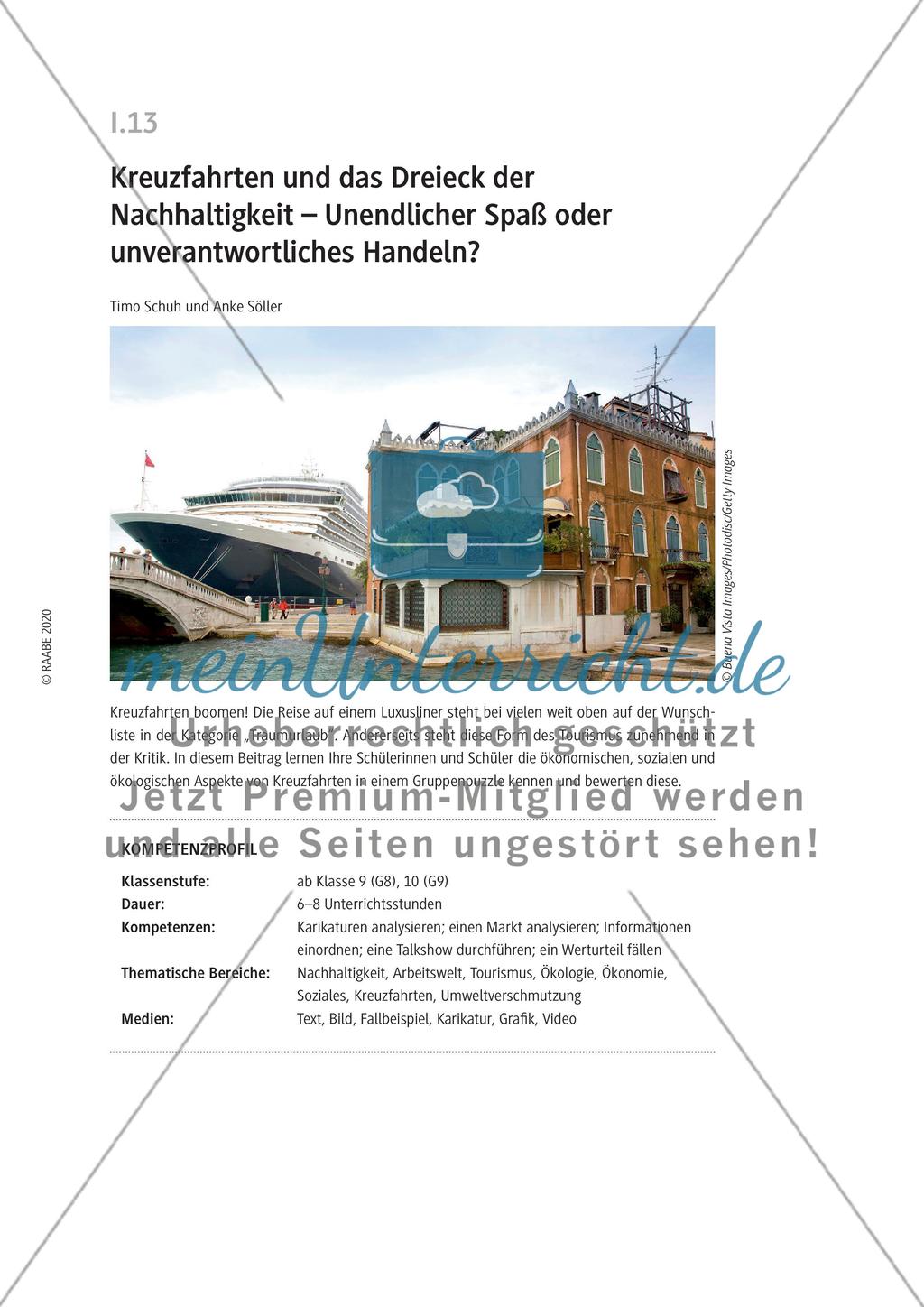 Kreuzfahrten und das Dreieck der Nachhaltigkeit Preview 1