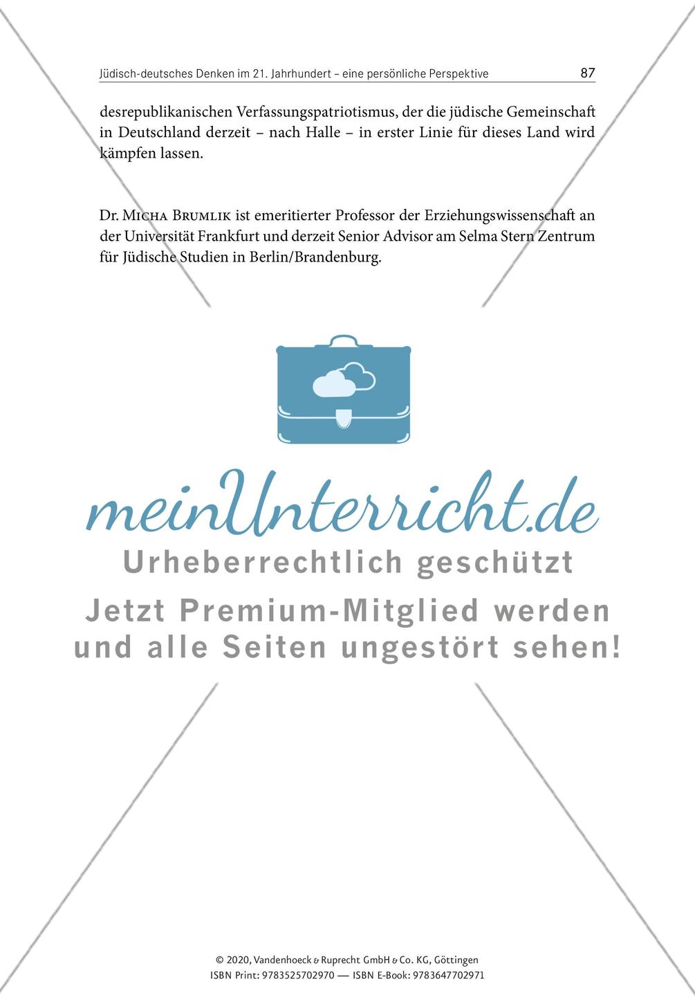 Jüdisch-deutsches Denken im 21. Jahrhundert - eine persönliche Perspektive Preview 12