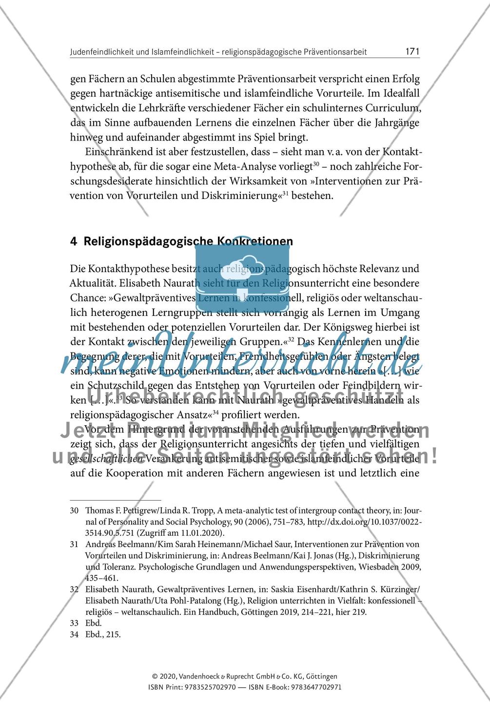 Judenfeindlichkeit und Islamfeindlichkeit - religionspädagogische Präventionsarbeit mit Schülerinnen und Schülern Preview 10