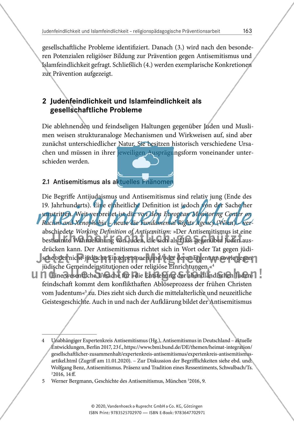 Judenfeindlichkeit und Islamfeindlichkeit - religionspädagogische Präventionsarbeit mit Schülerinnen und Schülern Preview 2