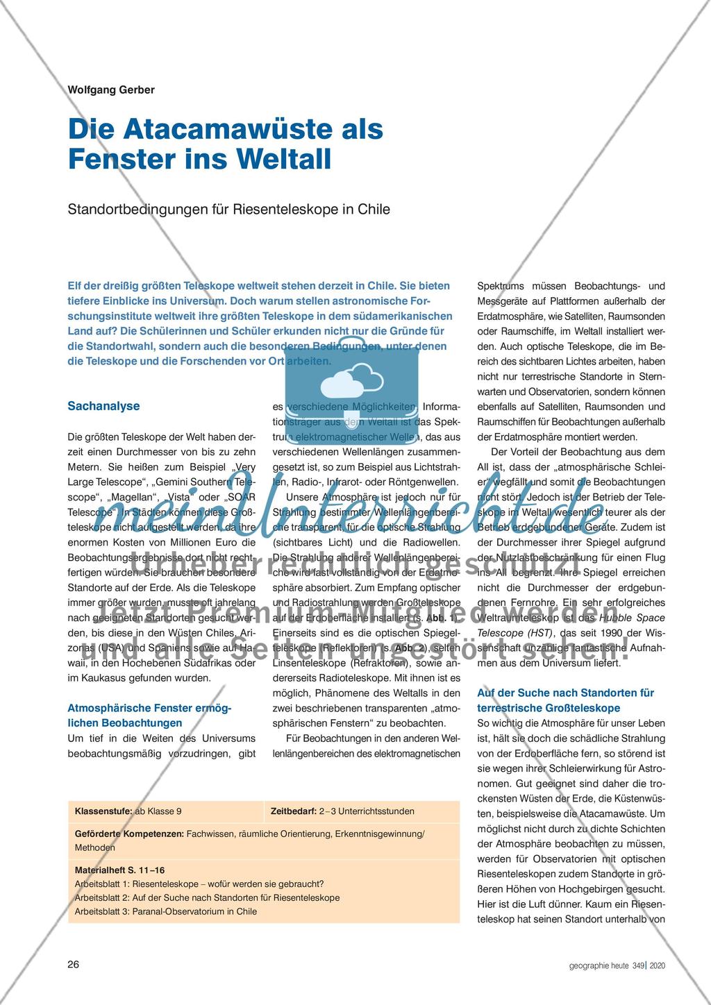 Die Atacamawüste als Fenster ins Weltall Preview 1