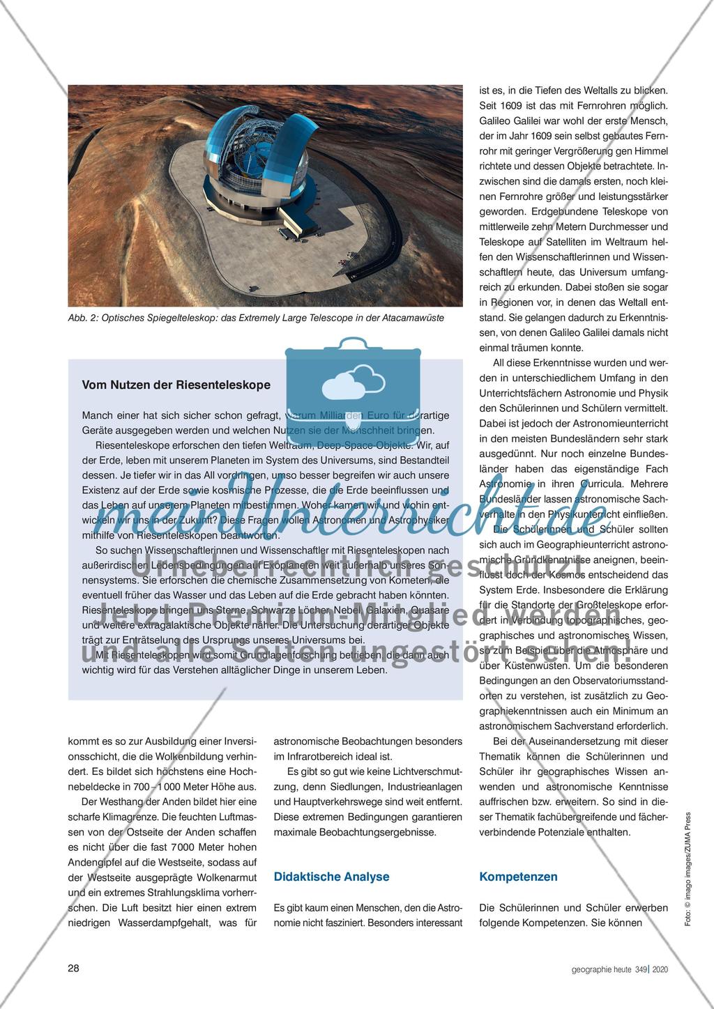 Die Atacamawüste als Fenster ins Weltall Preview 3