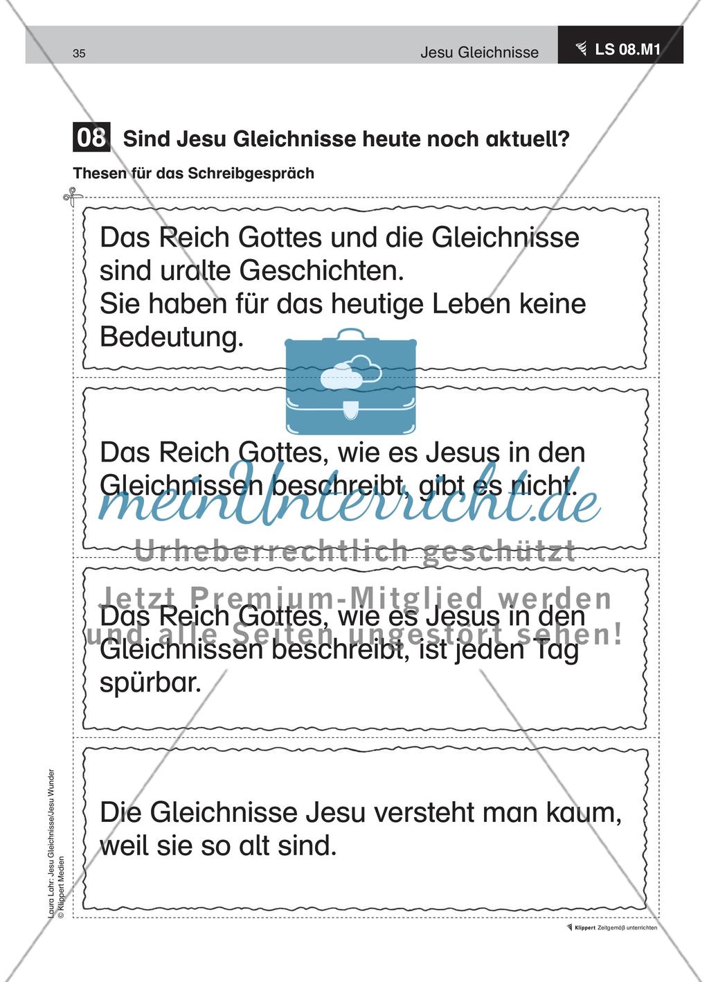 Jesu Gleichnisse Teil 3 meinUnterricht