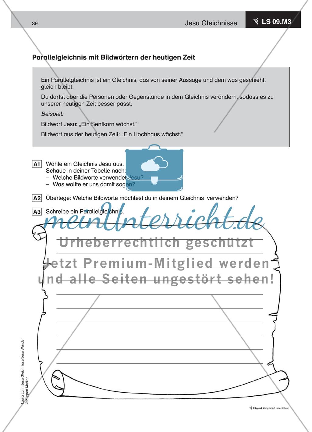 Jesu Gleichnisse Teil 3 meinUnterricht