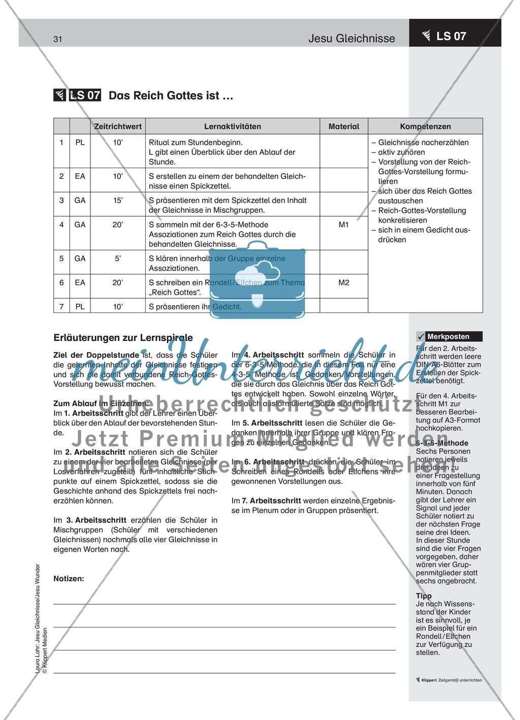 Jesu Gleichnisse Teil 3 meinUnterricht