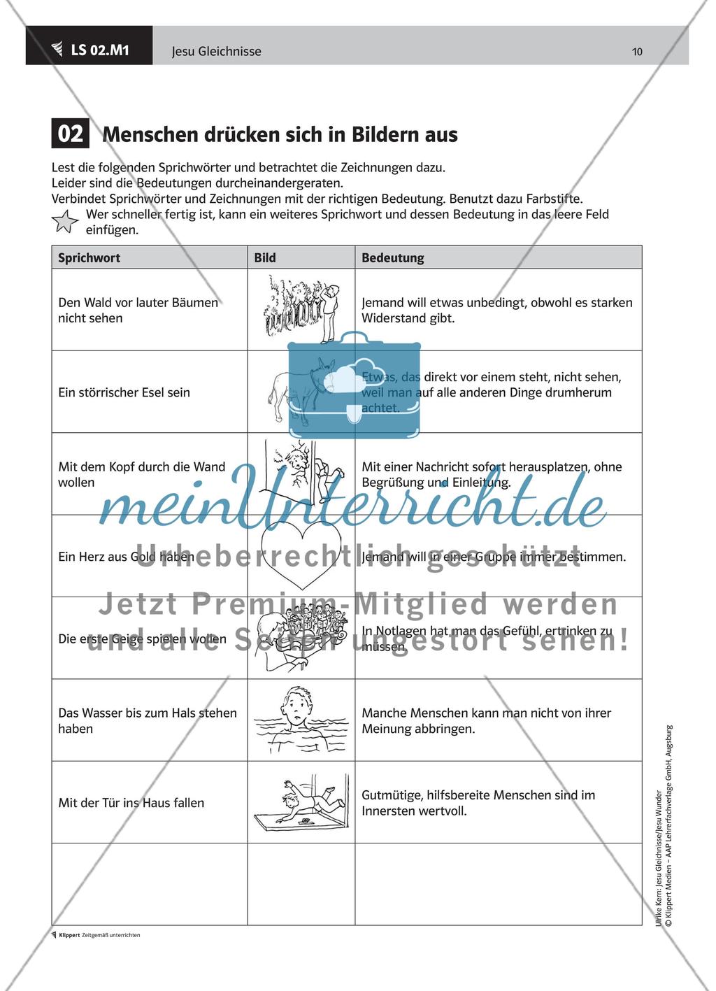 Jesu Gleichnisse Teil 1 meinUnterricht