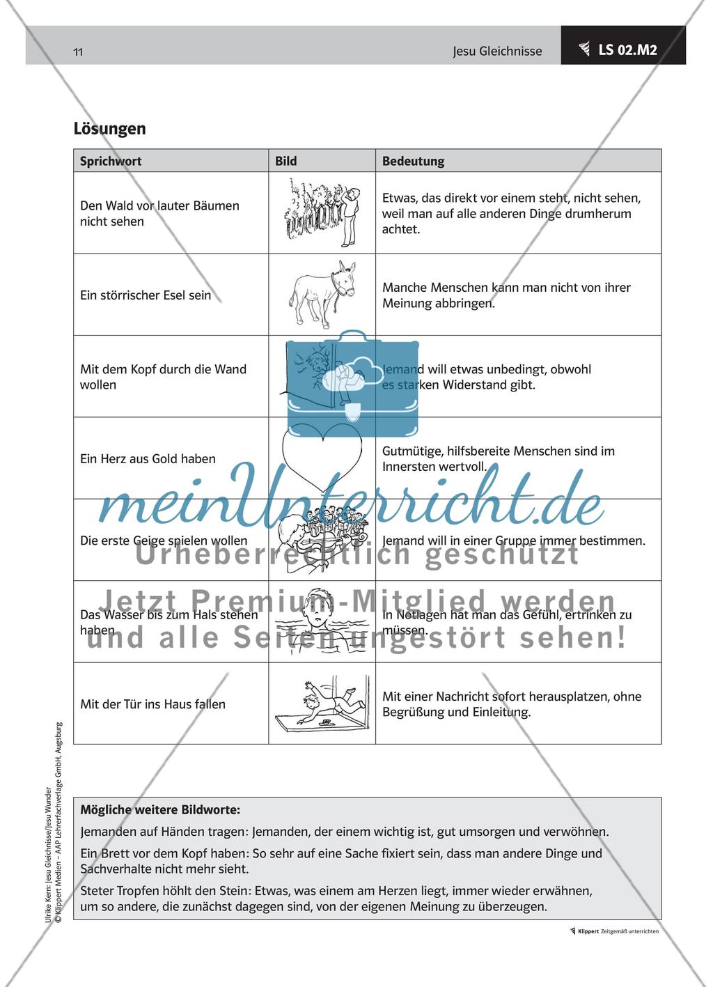 Jesu Gleichnisse Teil 1 meinUnterricht