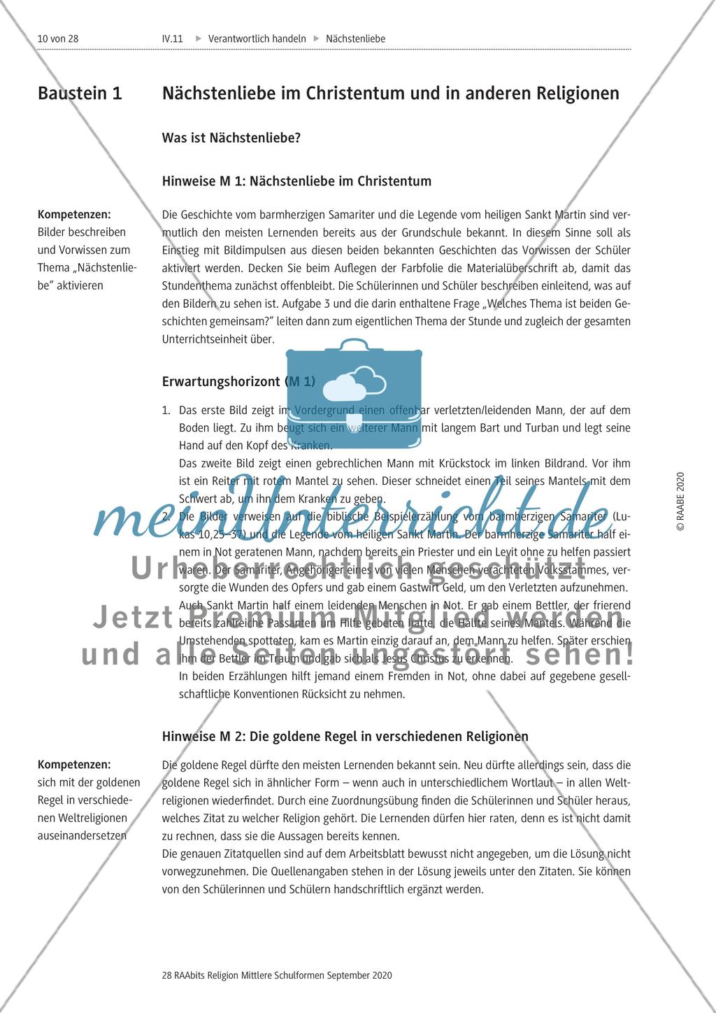 Nächstenliebe im Christentum und in anderen Religionen Preview 5