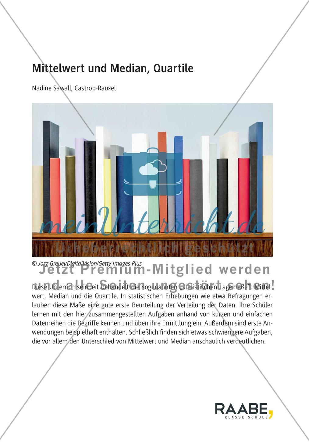 Mittelwert und Median, Quartile Preview 1