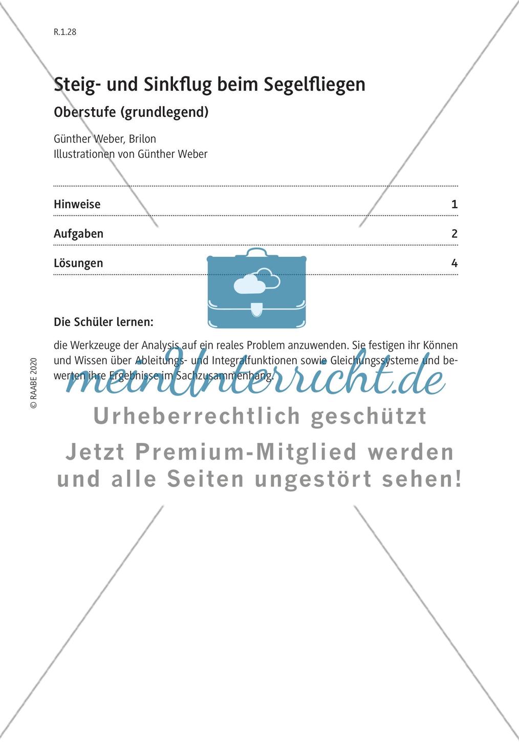 Steig- und Sinkflug beim Segelfliegen Preview 3