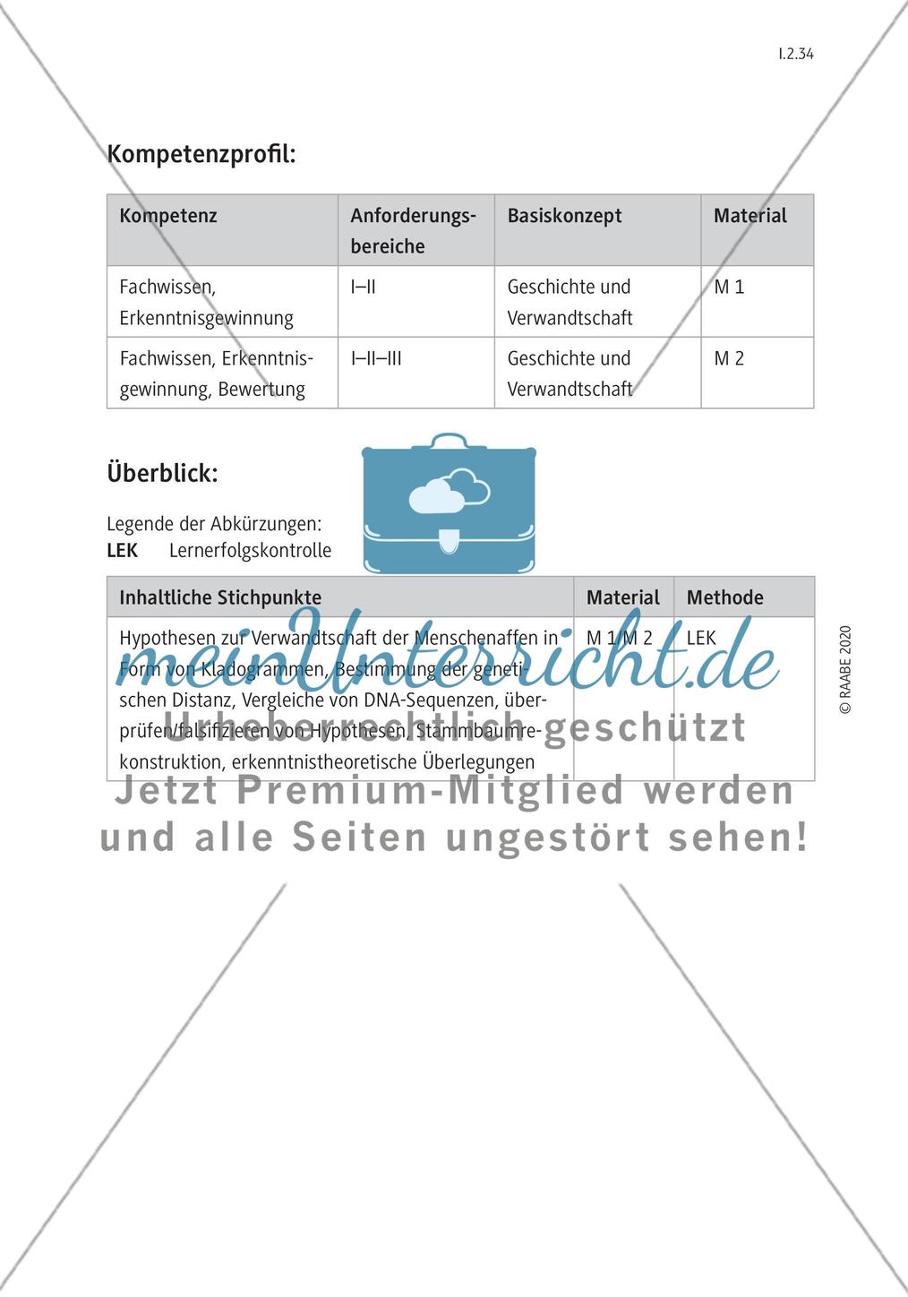 Bestimmung der genetischen Distanz von Primaten Preview 4