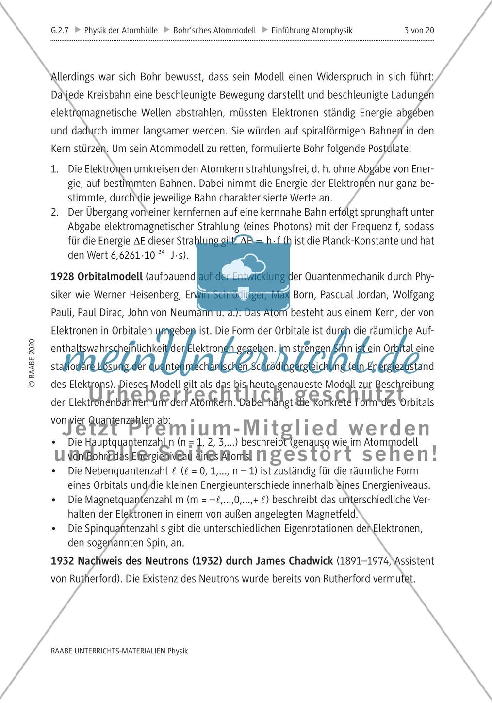 Eine Einführung in die Atomphysik - M1-M3 Preview 3