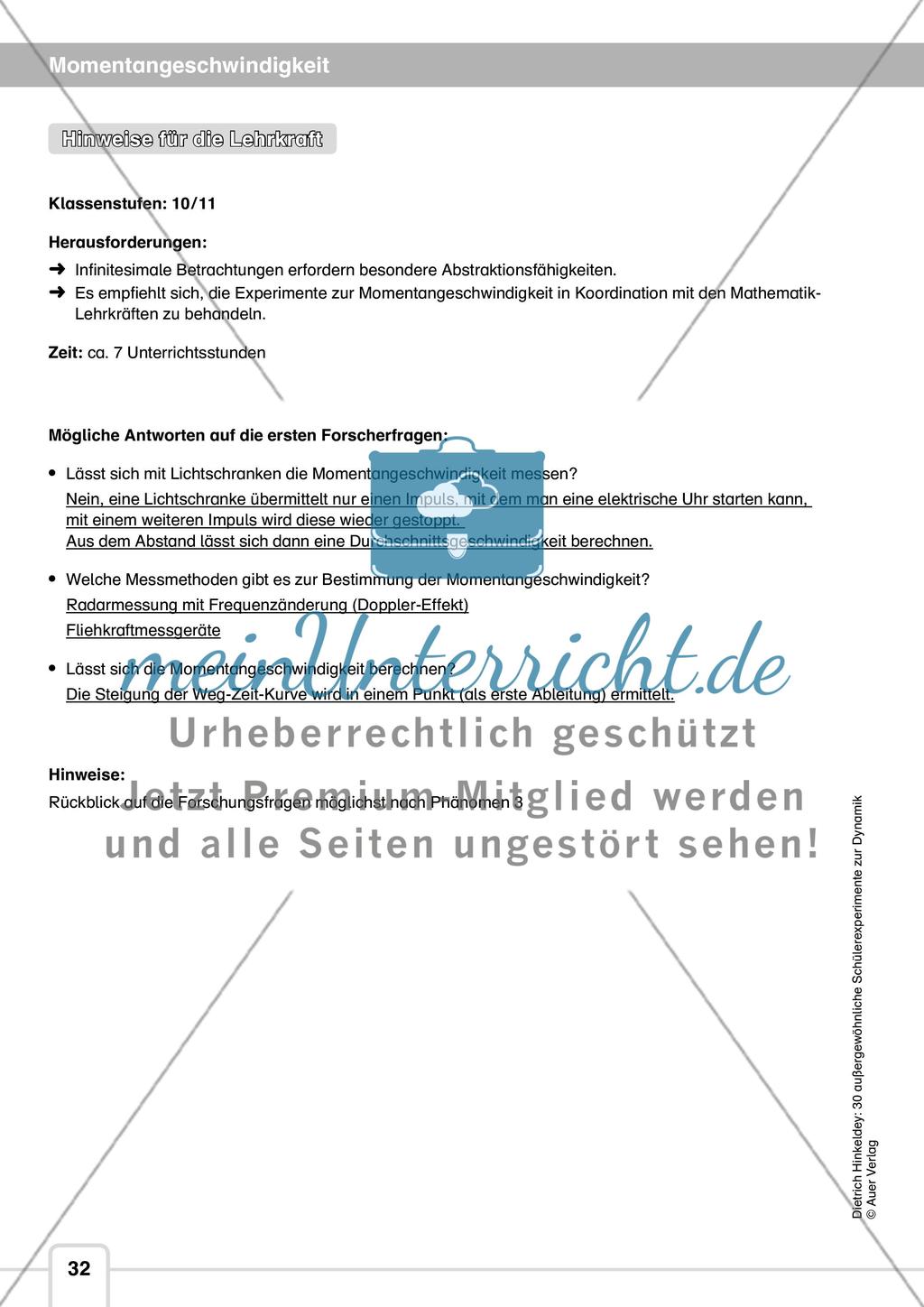 Momentangeschwindigkeit Preview 1