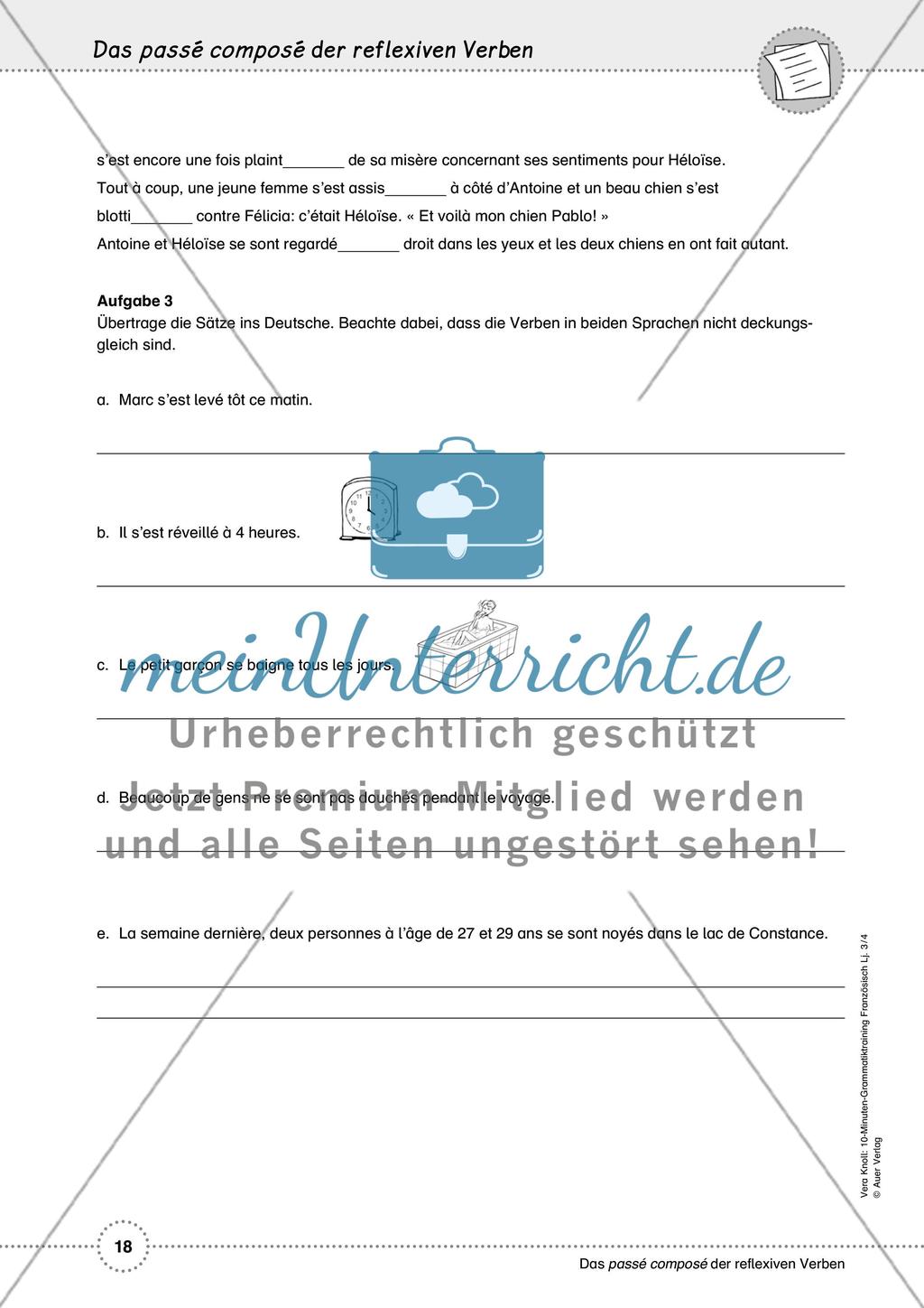 10-Minuten-Grammatiktraining Französisch Lj. 3-4 - Teil 1 Preview 14