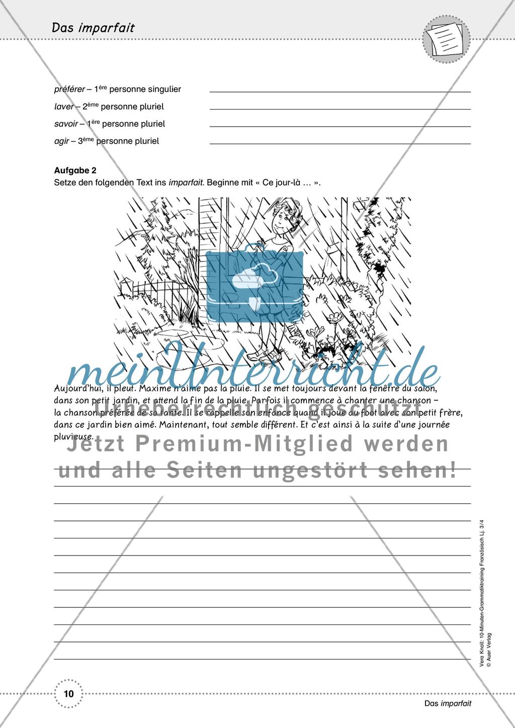 10-Minuten-Grammatiktraining Französisch Lj. 3-4 - Teil 1 Preview 6